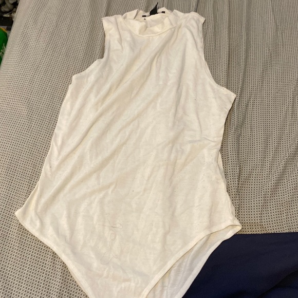 white halter neck bodysuit - Picture 1 of 2